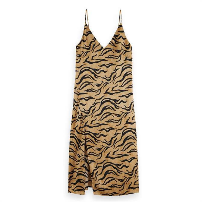 Scotch & Soda Tiger Print Slip Dress